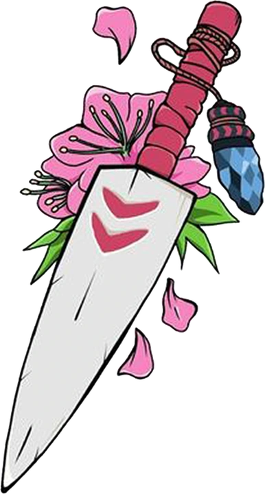 Adaga floral rosa