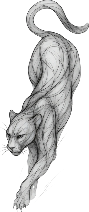 Pantera em linework